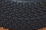 Close-up of Caliber tire tread